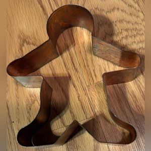 Vtg 4  1988 Lilian Vernon Holiday Tins & Copper Gingerbread man Cookie Cutter